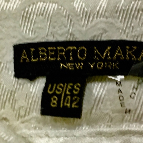 Alberto Makali cream textured print pants. - Picture 6 of 11